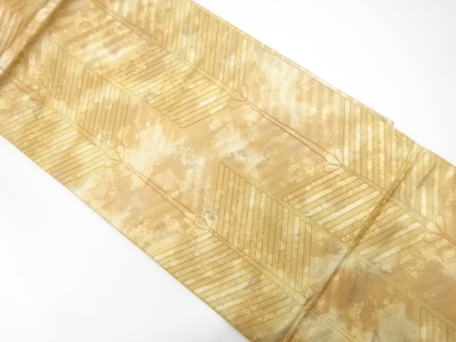 引箔　若松模様織り出し　袋帯